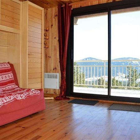 Bas De Chalet Cosy Avec Balcon Et 1 Chambre - Fr-1-593-26 Les Angles  Luaran gambar